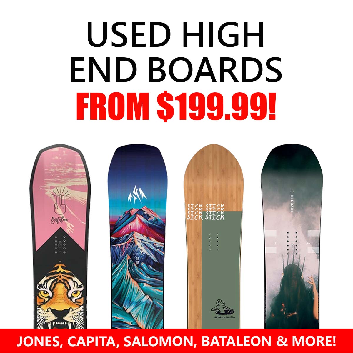 new snowboards for sale